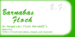 barnabas floch business card